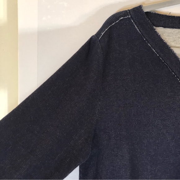 Soft Surroundings Blue Half Button Downtime Henley Tunic Top MP - Picture 6 of 16